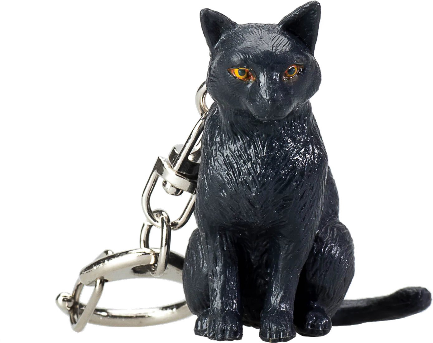 Mojo Black Cat Keychain
