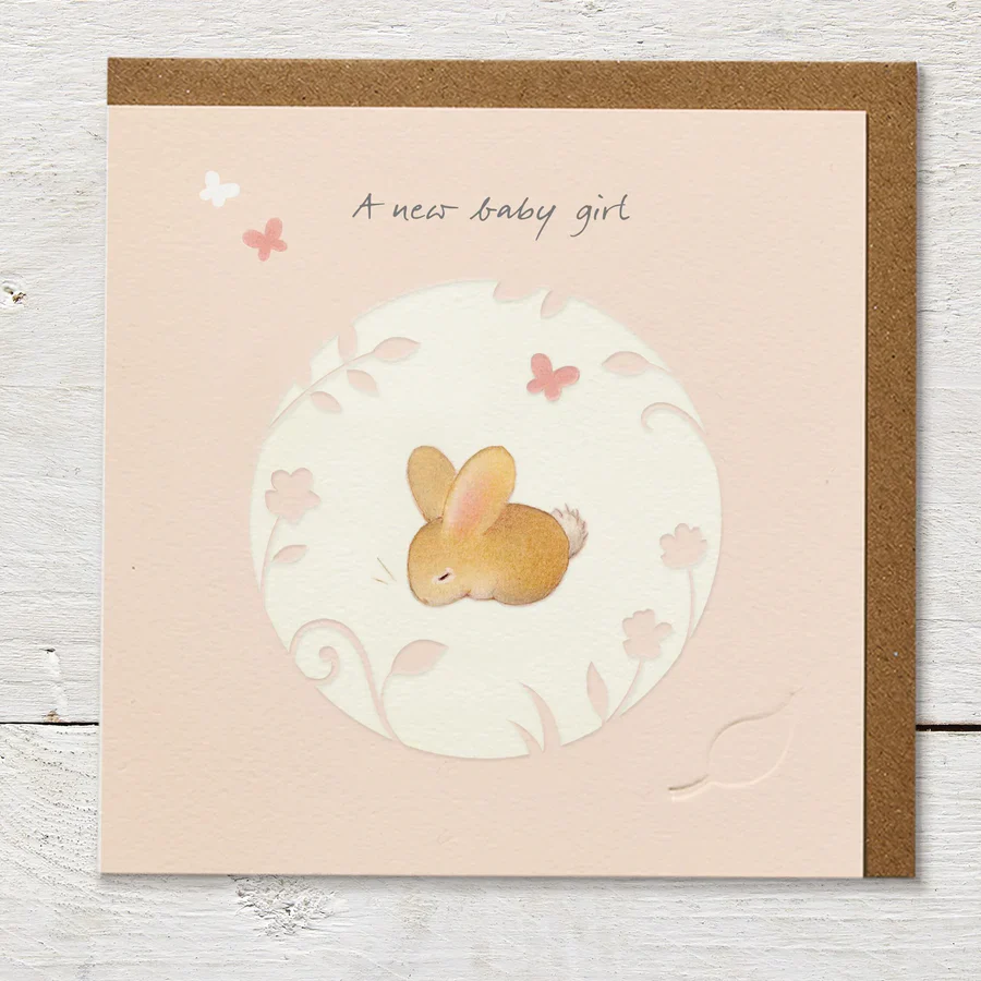 New Baby Girl - Baby Card