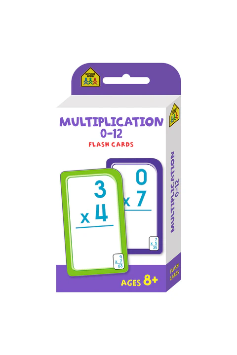 SZ Multiplication 0-12 Flash Cards