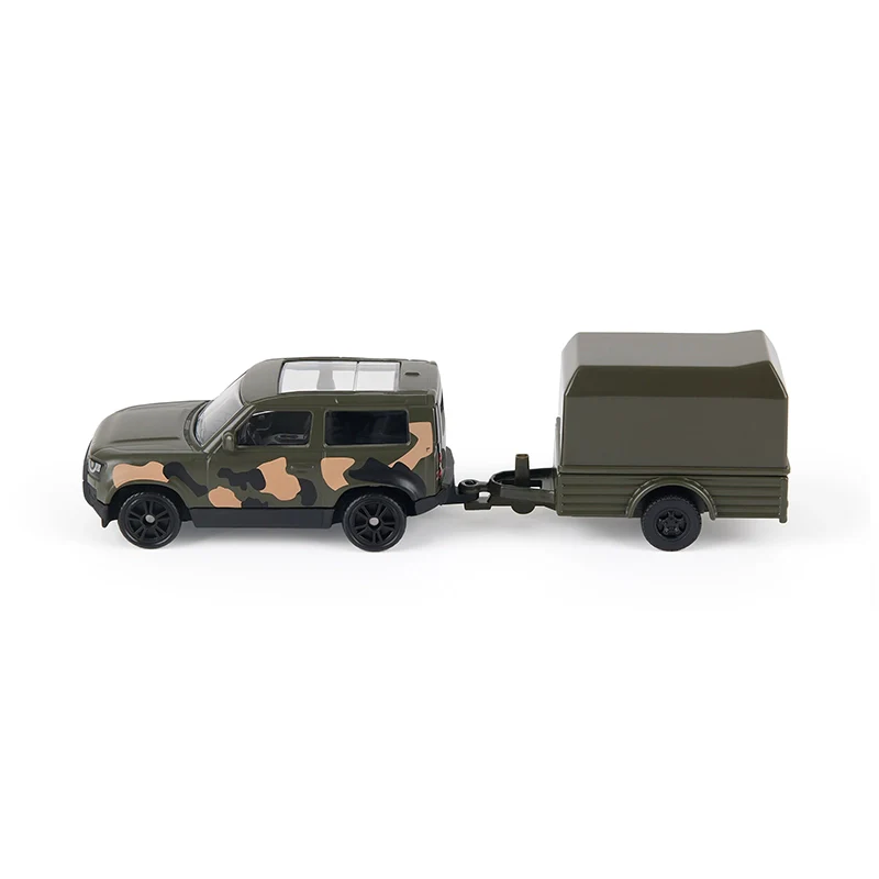 Siku Military Land Rover with Trailer 8324 - Image 2